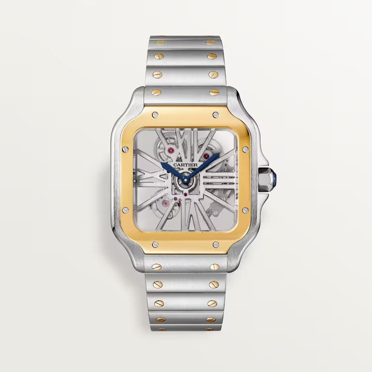 Cartier Santos Two Tone Skeleton