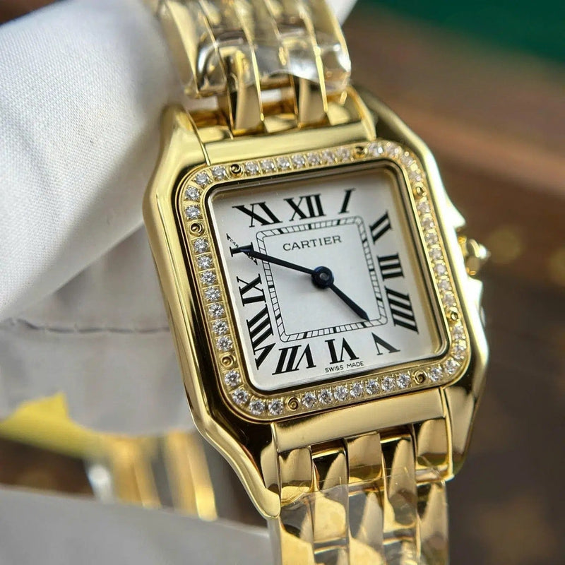Cartier Panthere Gold Diamond Bezel