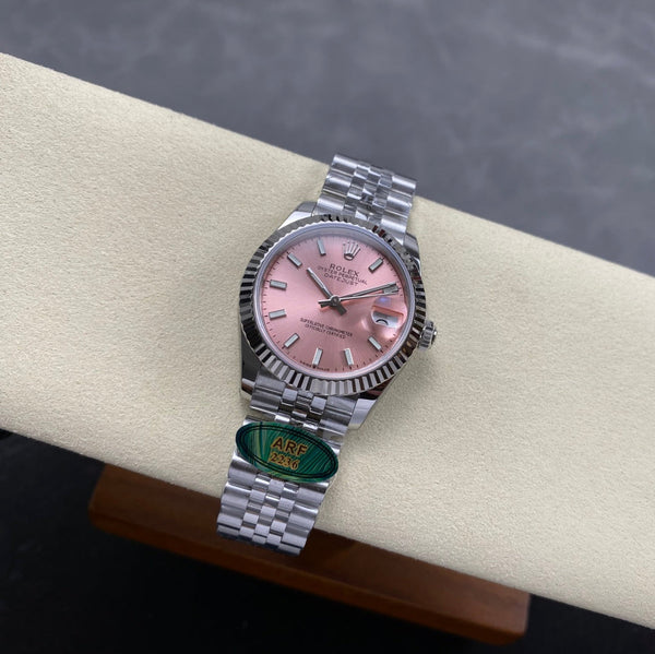 Rolex Rose Dial Woman