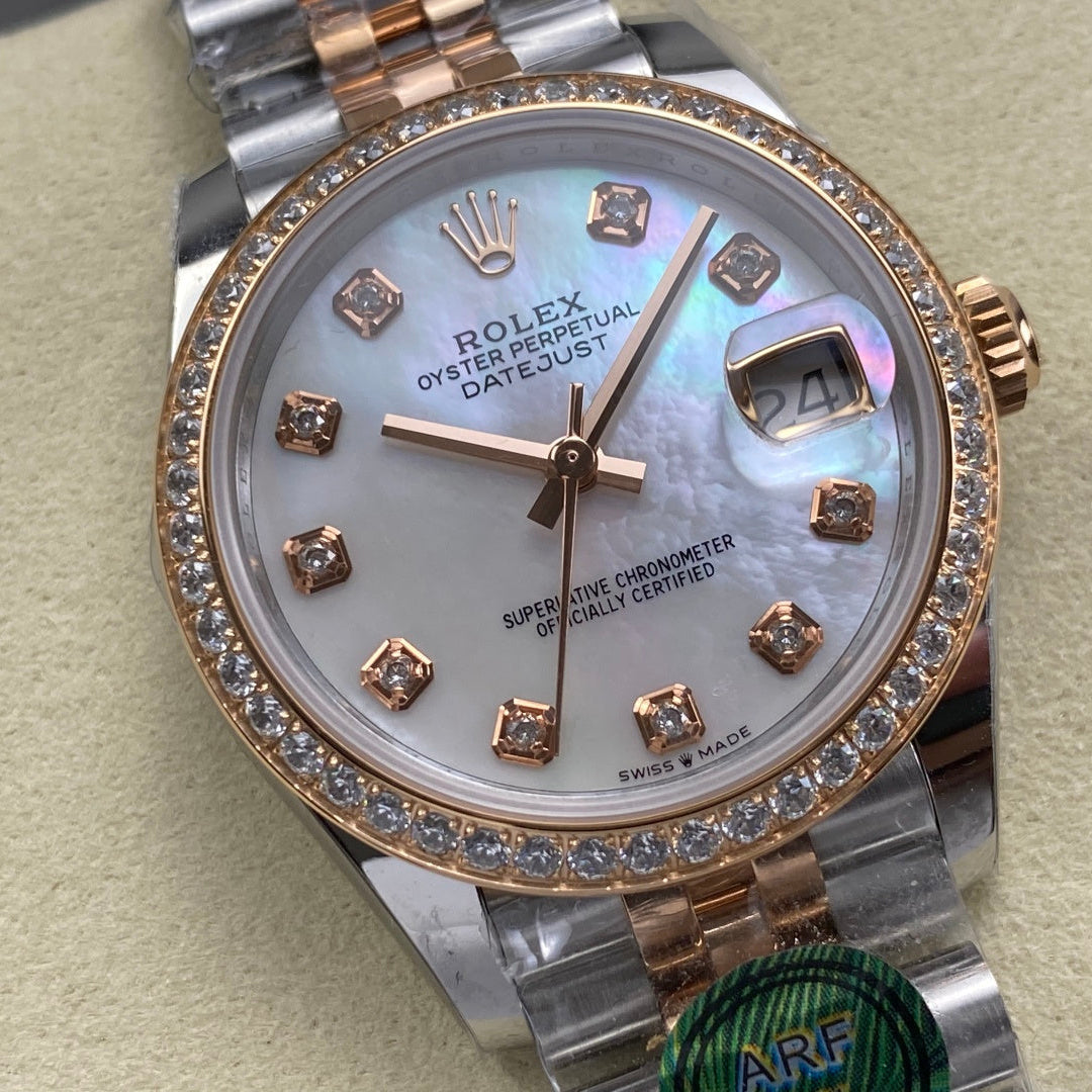 Rolex Two Tone Madre Perla Woman