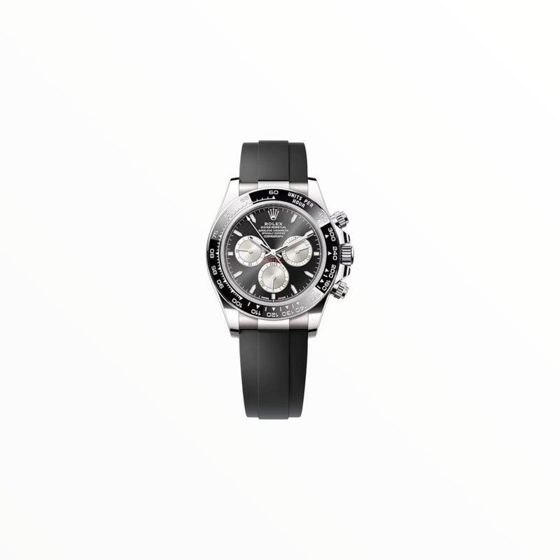 Rolex Daytona Black Dial With Rubber Strap