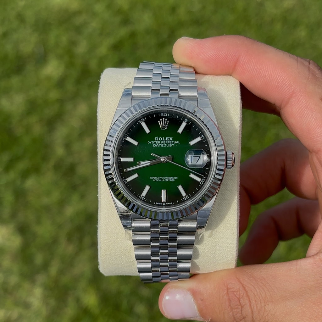 Rolex Datejust Ombré Green Dial