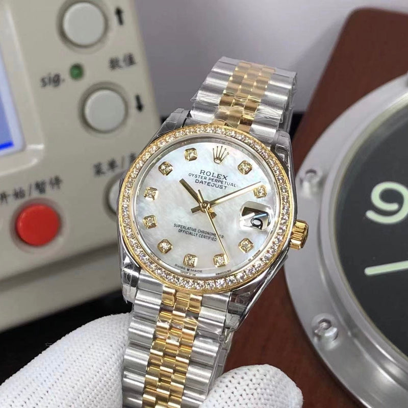 Rolex Datejust Two Tone Diamond Bezel