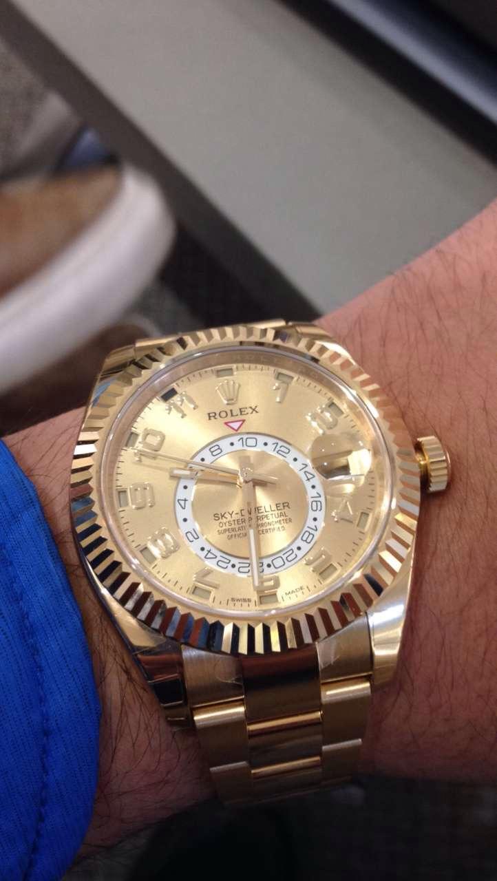 Rolex Sky Dweller Yellow Gold