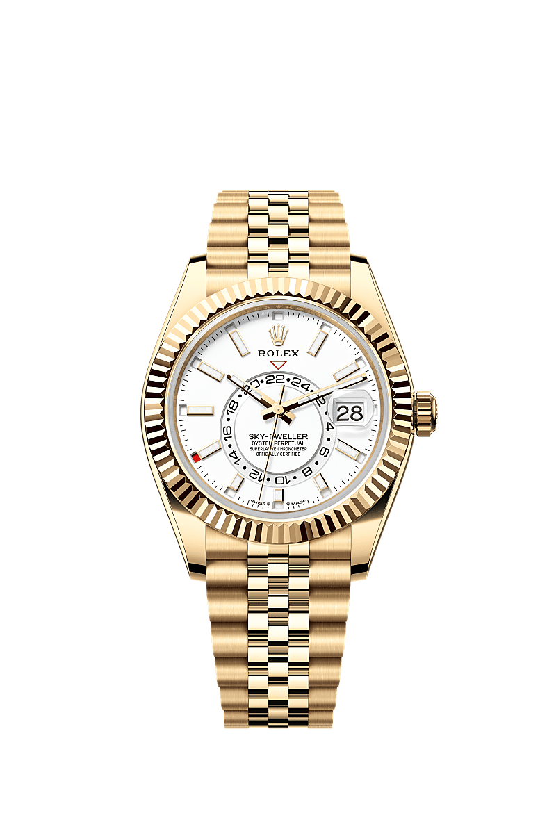 Sky Dweller Gold White Dial Jubilee