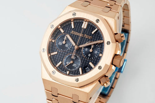 Audemars Piguet Royal Oak 41 Cronógrafo Oro Rosa Blue Dial