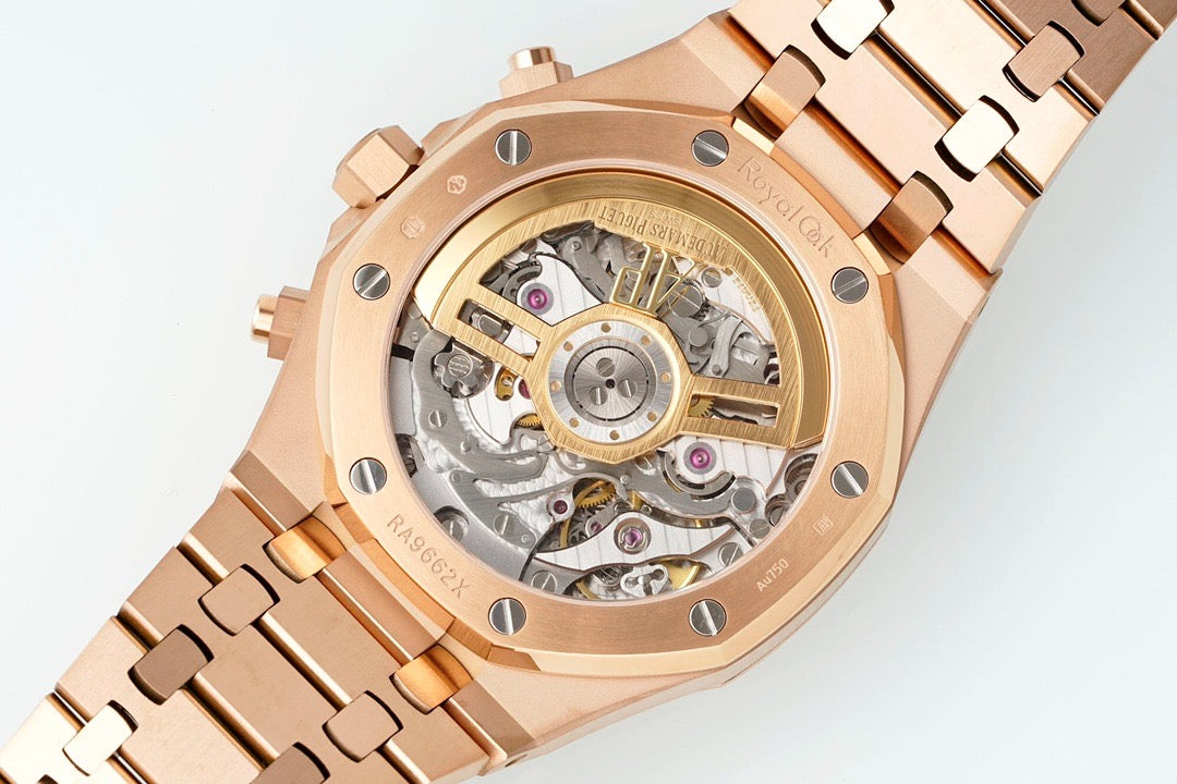 Audemars Piguet Royal Oak 41 Cronógrafo Oro Rosa Blue Dial