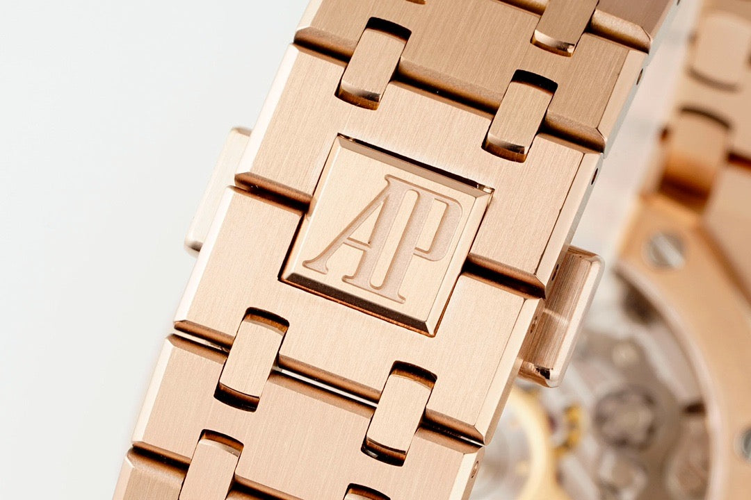 Audemars Piguet Royal Oak 41 Cronógrafo Oro Rosa Blue Dial