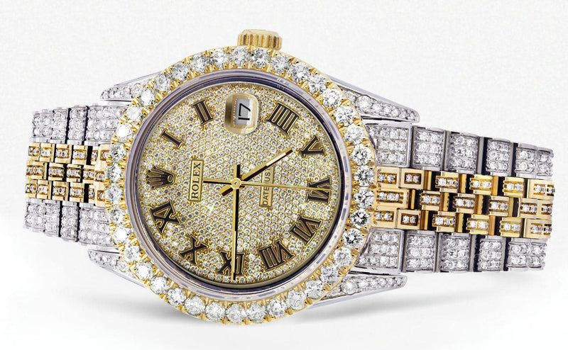 Rolex Datejust Two Tone Zirconia Diamond