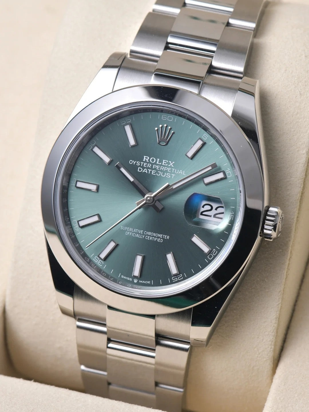 Rolex Datejust Oyster Green Dial