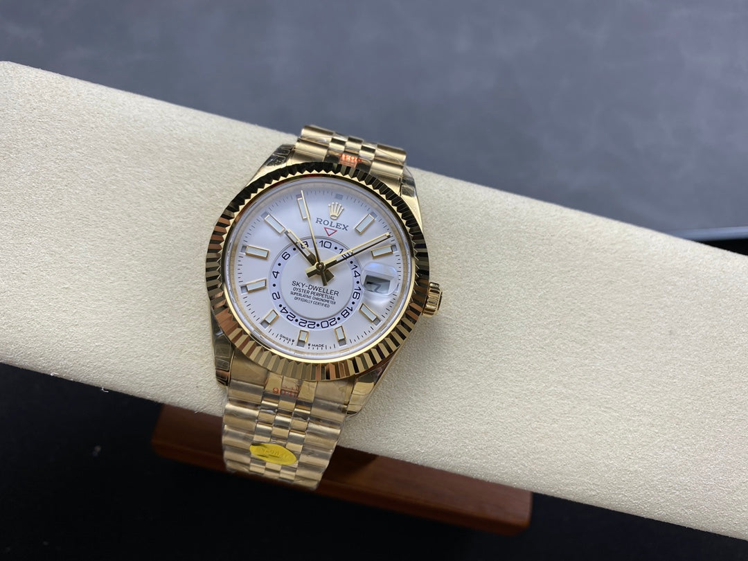Sky Dweller Gold White Dial Jubilee