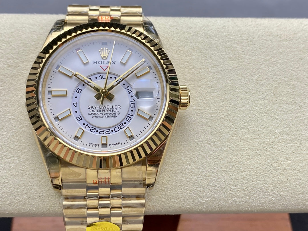 Sky Dweller Gold White Dial Jubilee