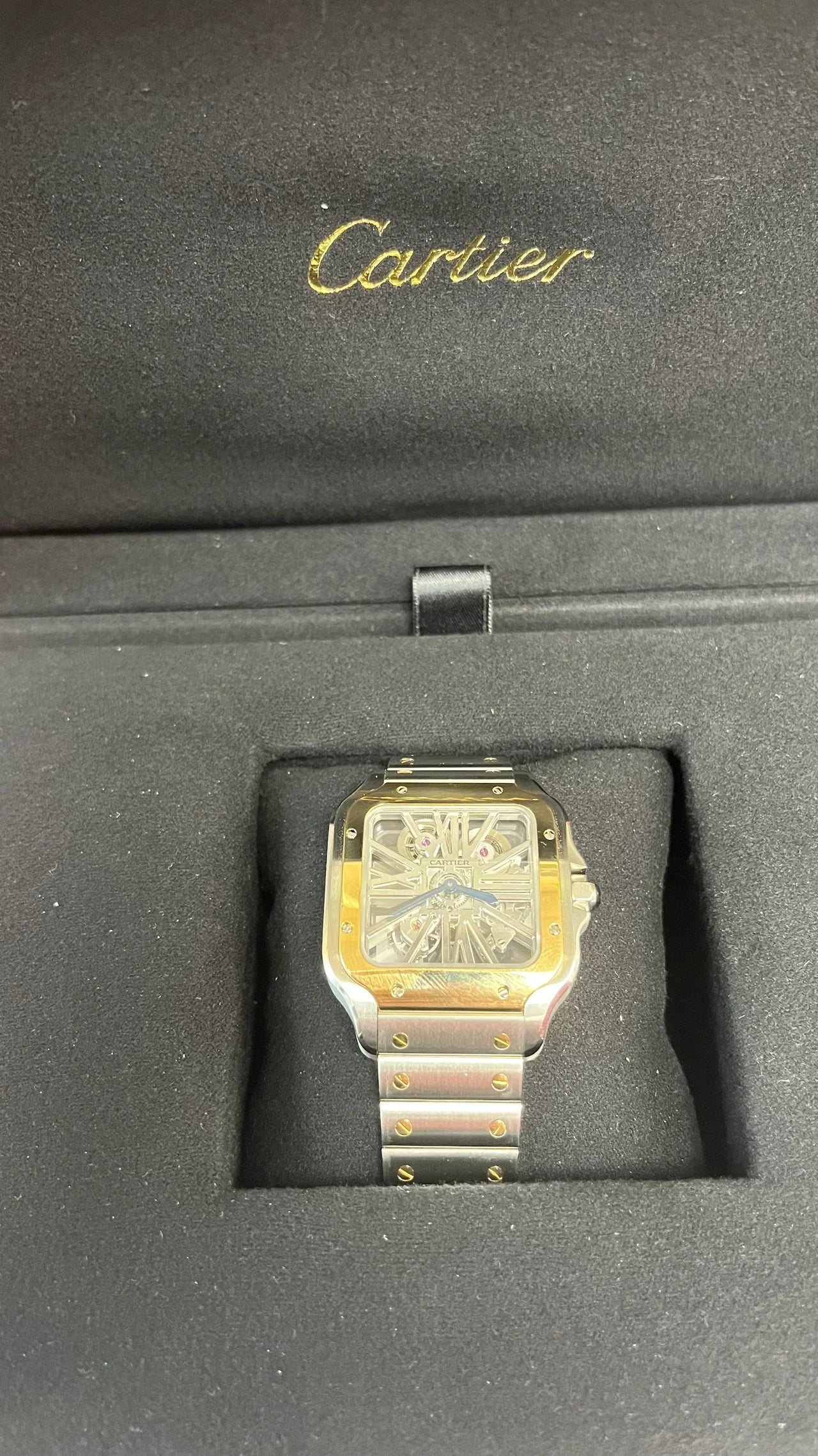 Cartier Santos Two Tone Skeleton