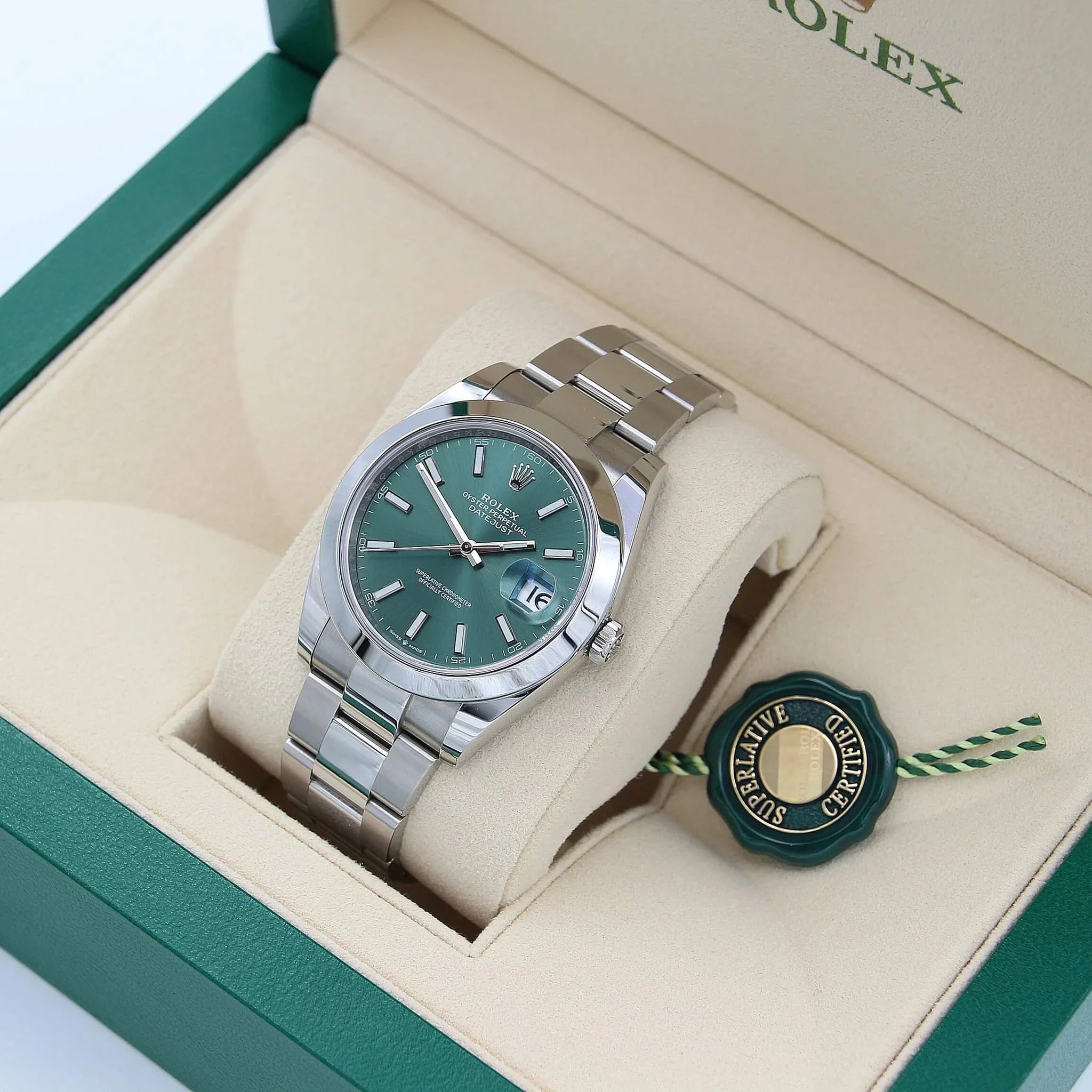 Rolex Datejust Oyster Green Dial