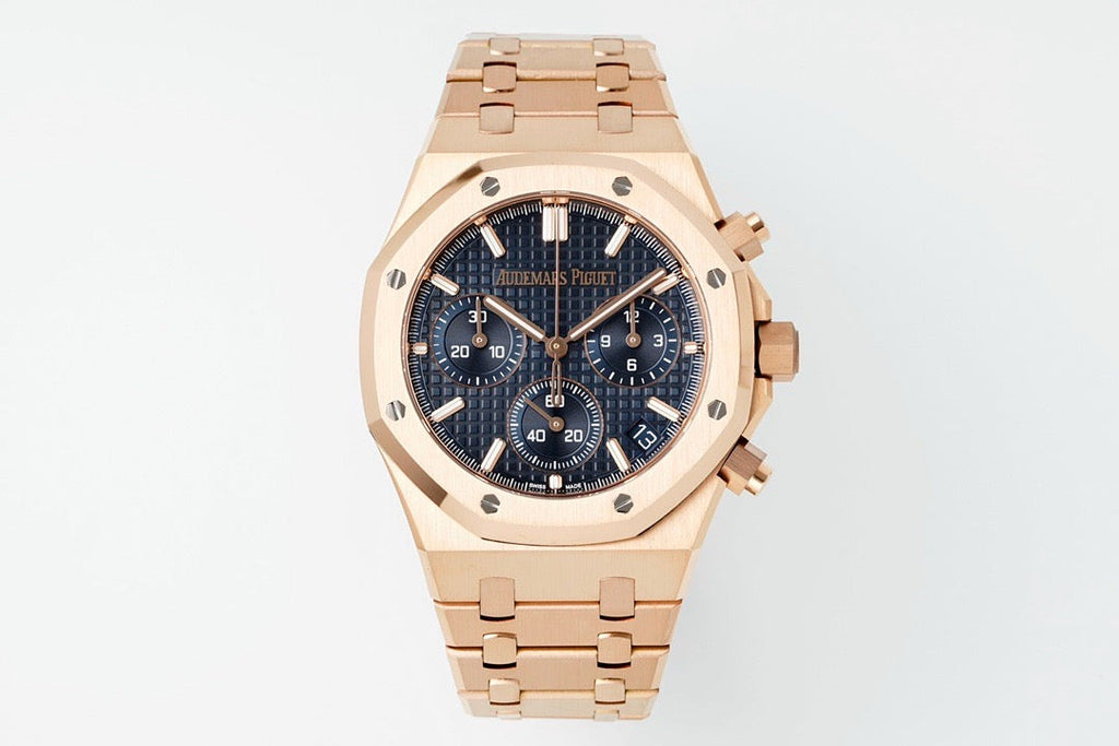 Audemars Piguet Royal Oak 41 Cronógrafo Oro Rosa Blue Dial