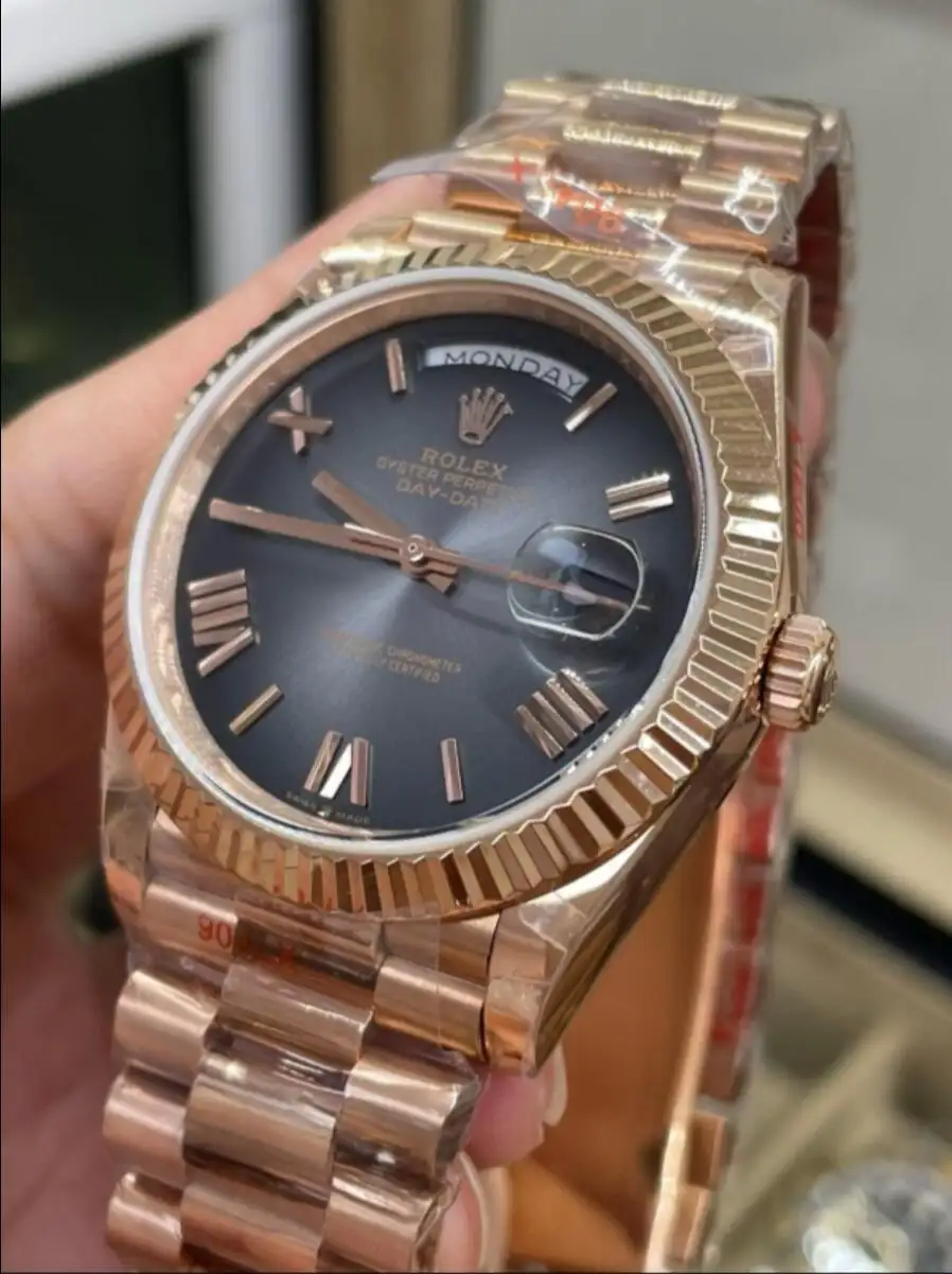 Rolex Day-Date Rose Gold Slate Ombré Dial