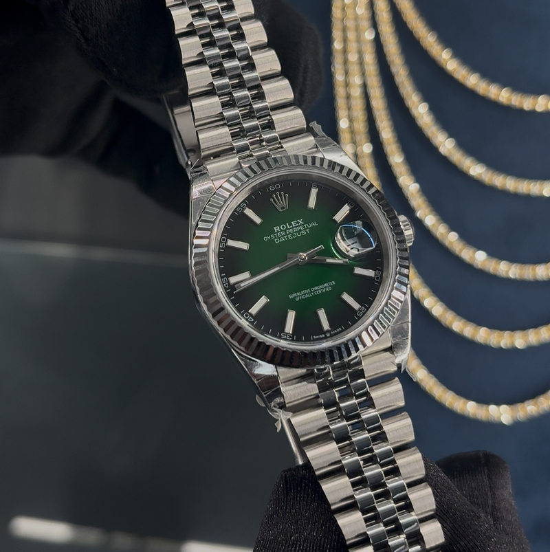 Rolex Datejust Ombré Green Dial