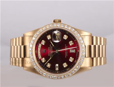 Rolex Day Date President Gold With Diamond Bezel