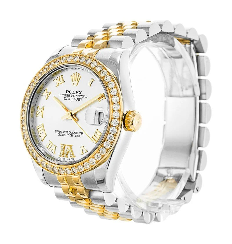 Rolex Datejust Two-Tone With Diamonds, White Dial, 36mm