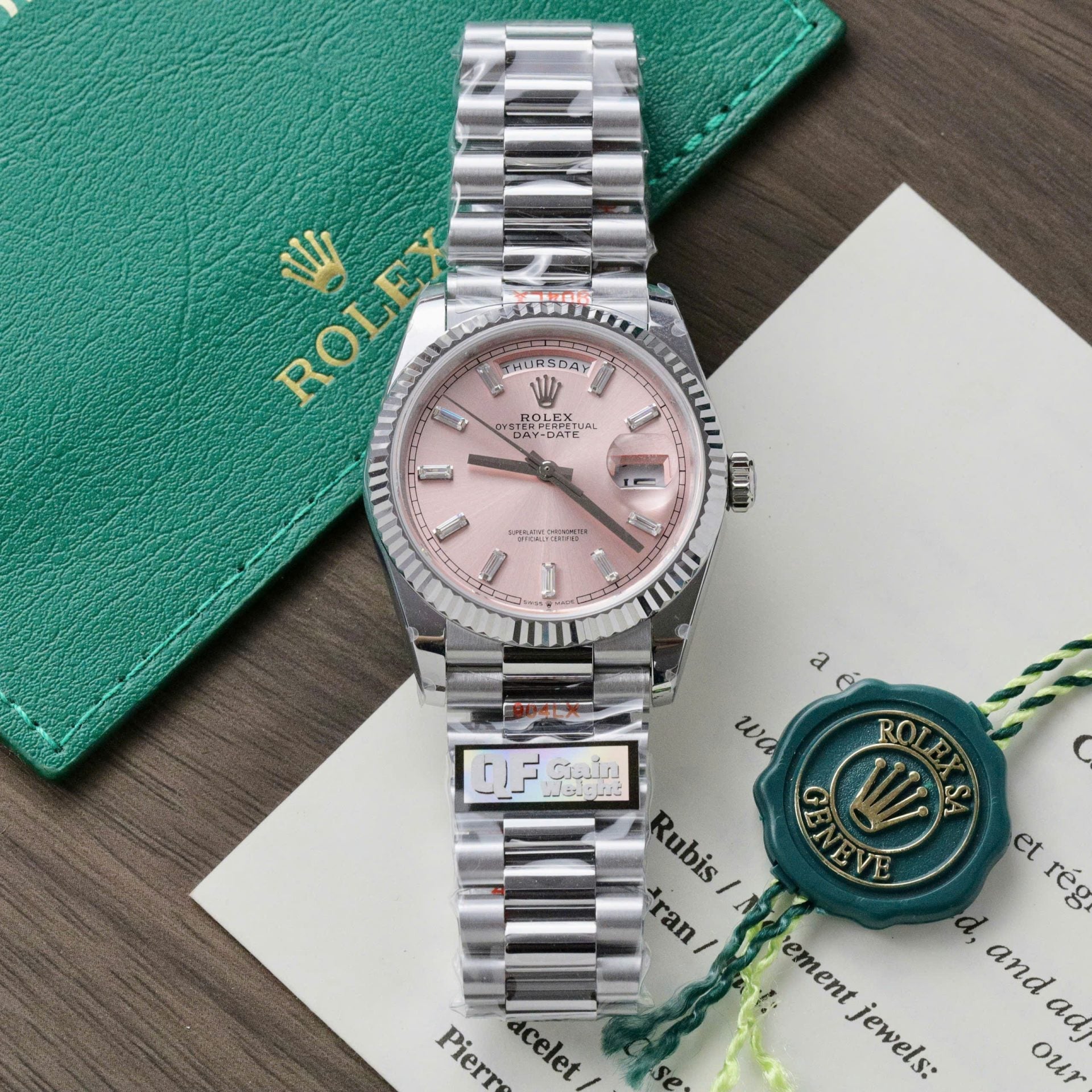 Rolex Day-Date Diamond Pink Dial, 36mm