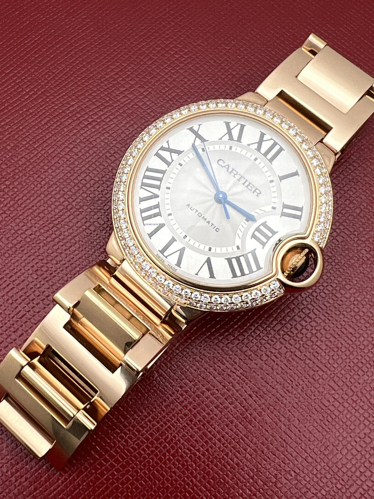 Cartier Ballon Gold Diamond Bezel 28mm