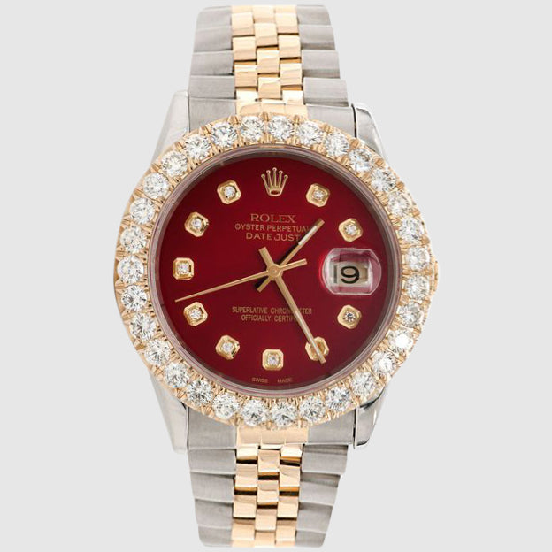 Rolex Datejust two-tone diamond bezel