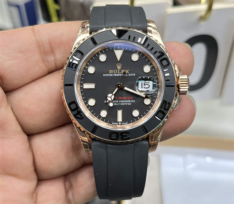 Rolex Yacht Master Oysterflex Rose gold