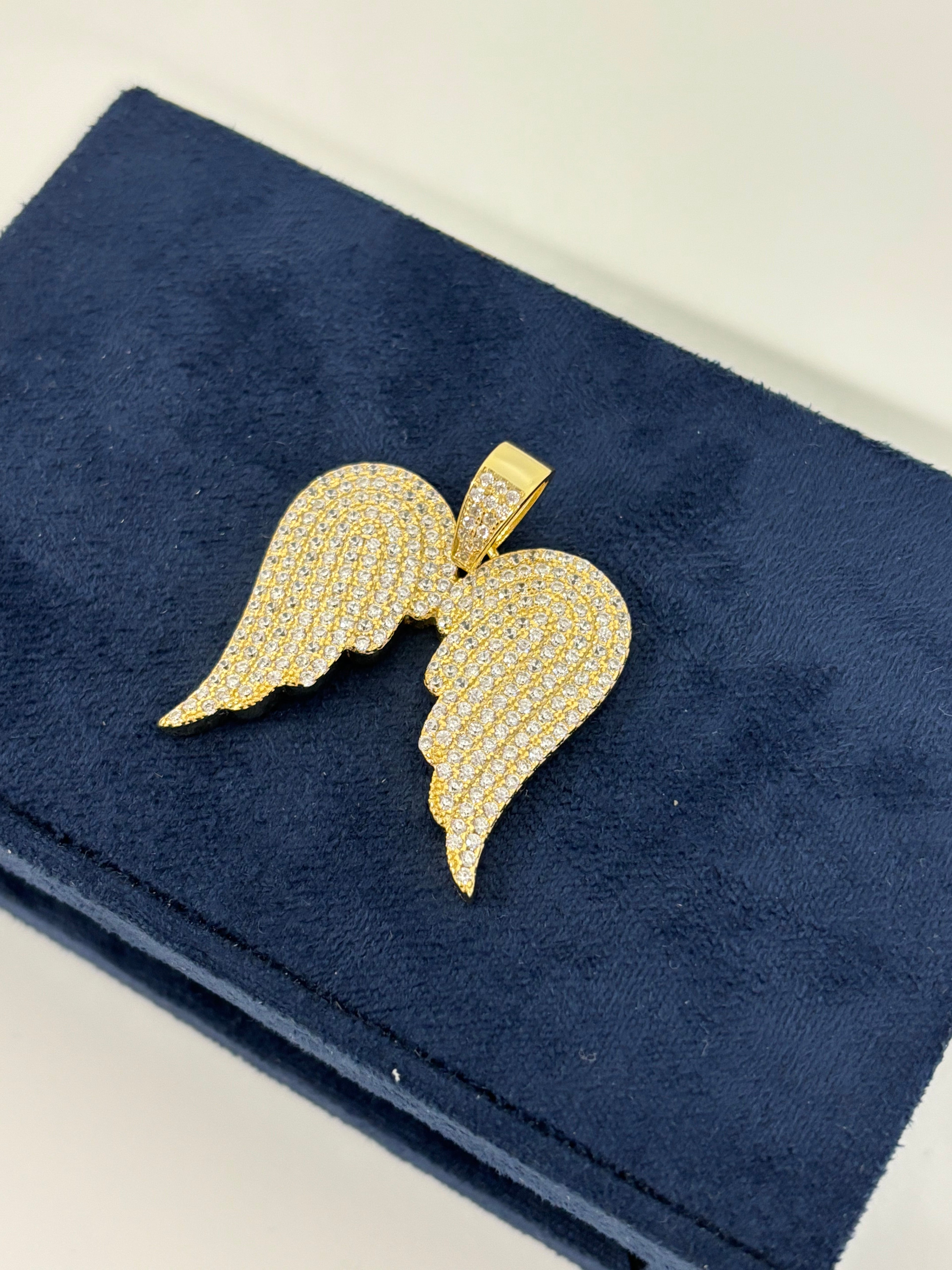 Gold Angel Wing Pendant