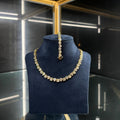 Heart-Shaped Bracelet and Necklace Gold Set