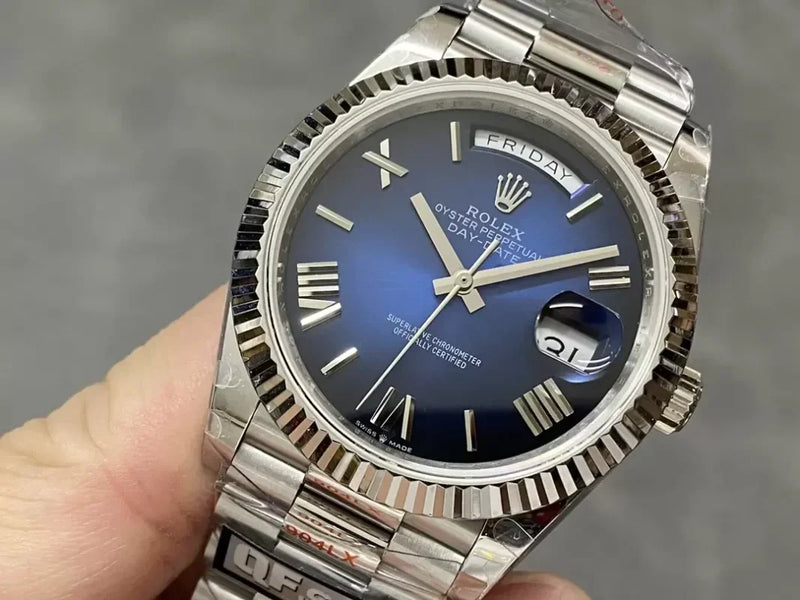 Rolex Day-Date White Gold Blue Dial, 40 mm