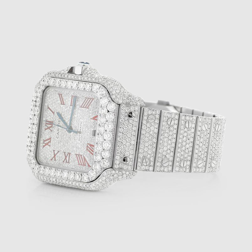 Cartier Santos Roman Numerals Red, VVS, 40mm