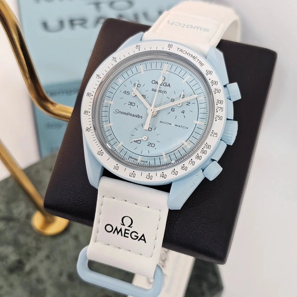 Swatch x Omega Mission to Uranus lifestyle