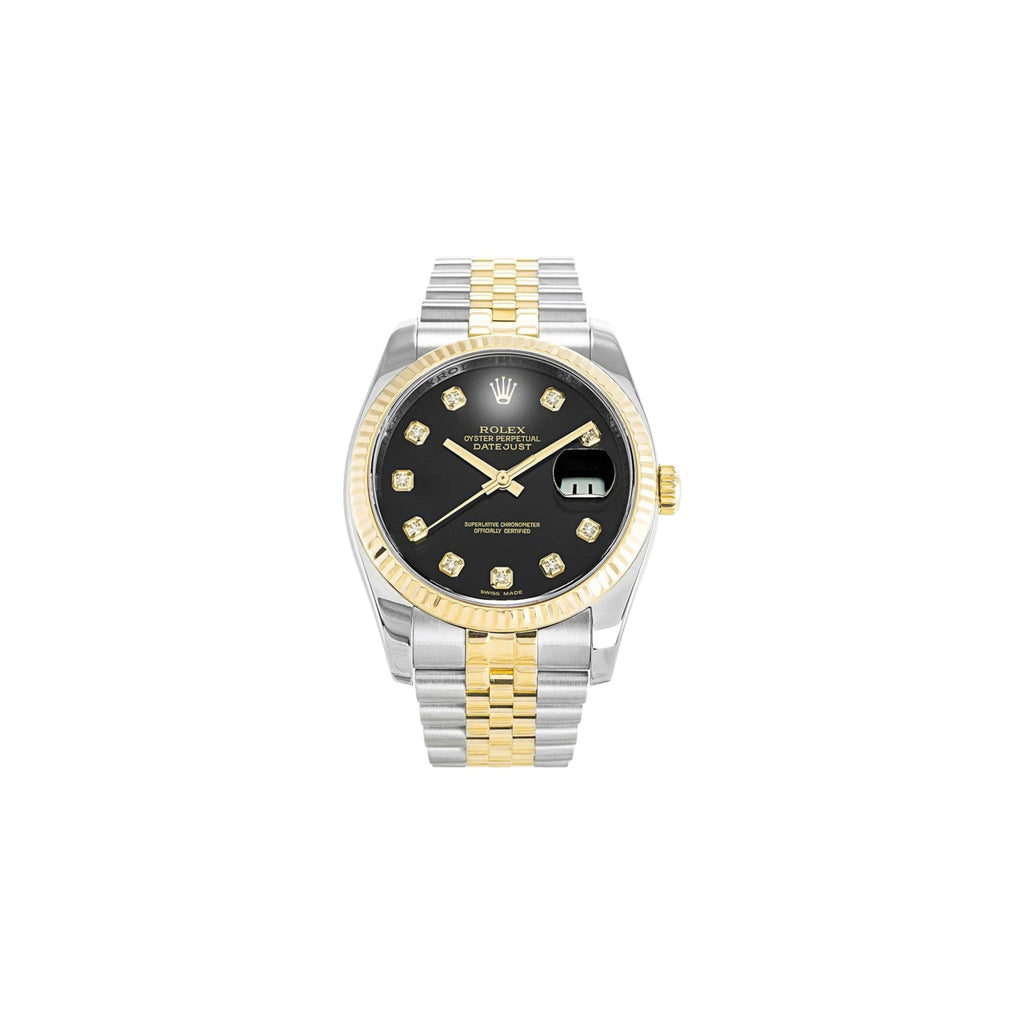 Rolex Datejust Two Tone Black Dial 31
