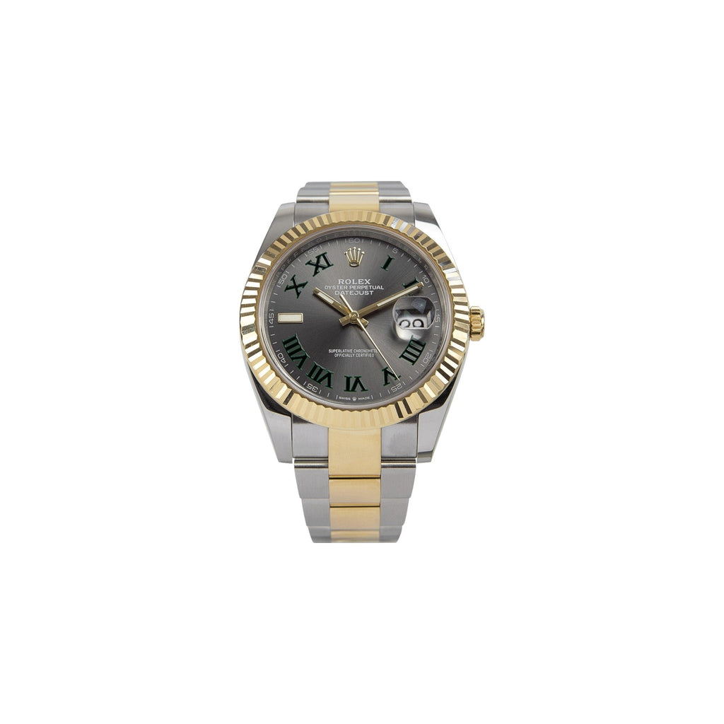 Rolex Datejust two-tone “Wimbledon” rhodium-plated dial