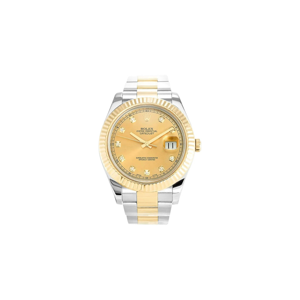 Rolex Datejust Two-tone Gold Dial with Diamonds