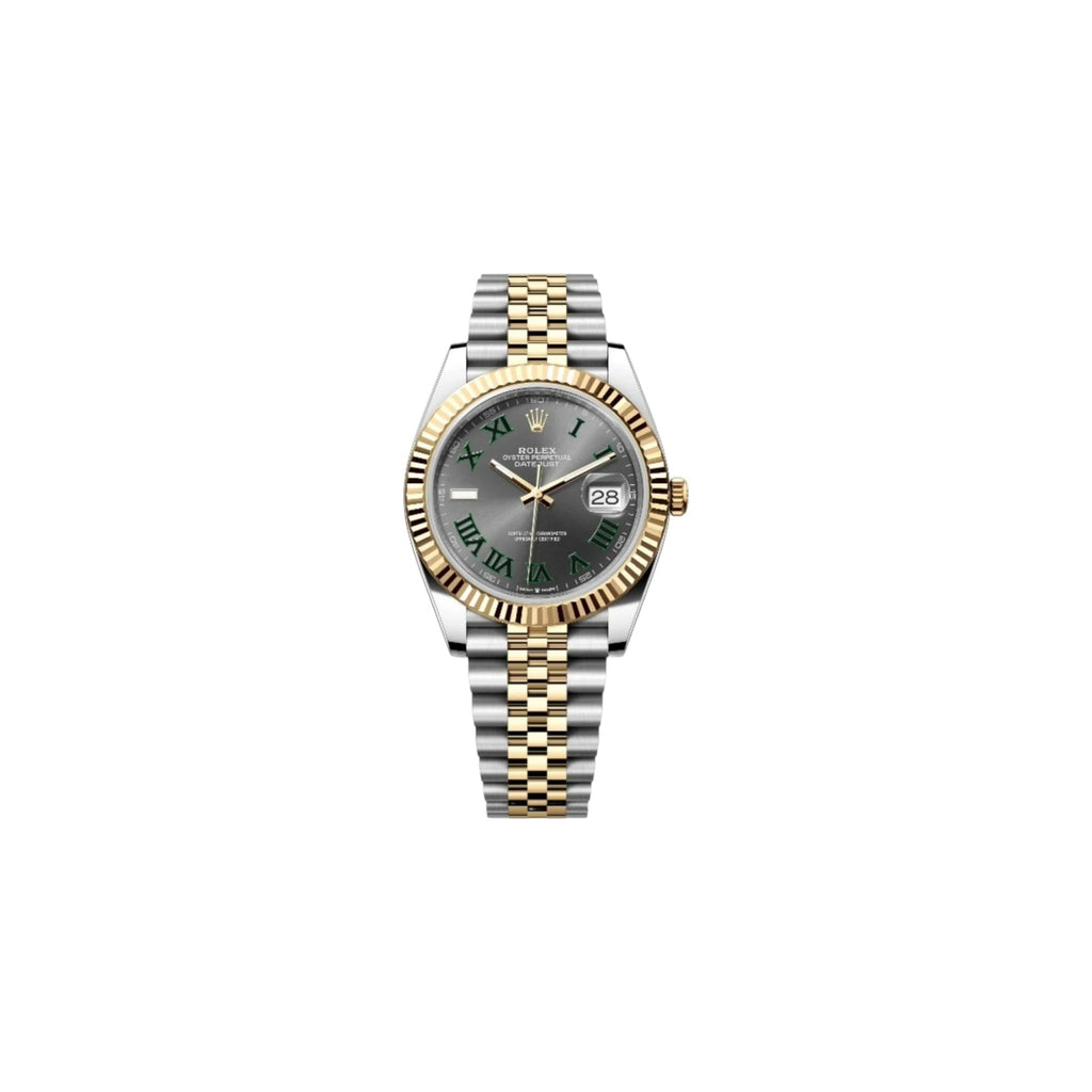 Rolex Datejust With Fhodium-Plated "Wimbledon" Jubilee Dial, 41mm