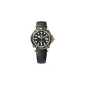 Rolex Yacht Master Oysterflex, Gold with Black Dial, 42mm