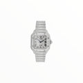 Cartier Santos Moissanite with Iced Black Roman Numerals