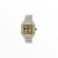 Cartier Santos Bicolor Moissanite With Gold Dial, 35 mm
