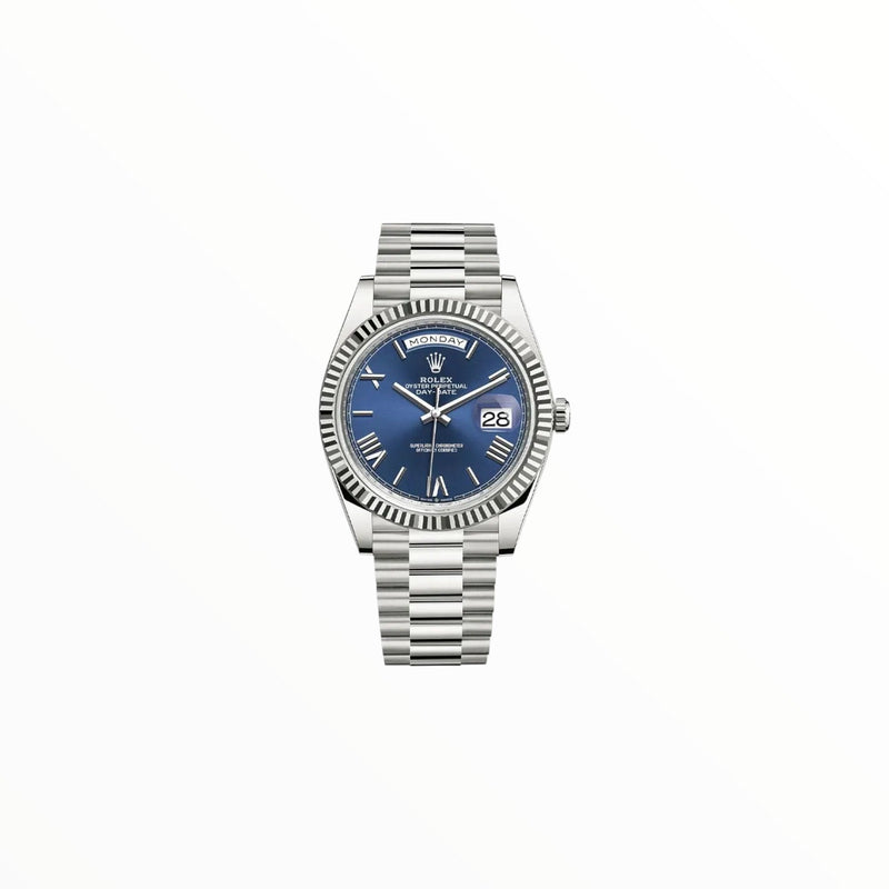 Rolex Day-Date White Gold Blue Dial, 40 mm