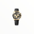 Rolex Daytona Black Dial, Yellow Gold With Rubber Strap