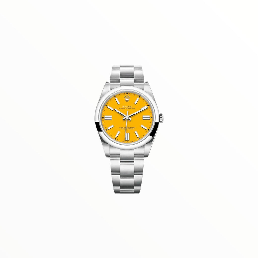 Rolex Oyster Perpetual Yellow Dial, 41 mm